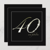 Invitation 40 et fabuleux (Devant / Derrière)