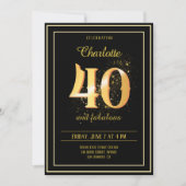 Invitation 40 et Fabuleux anniversaire (Devant)