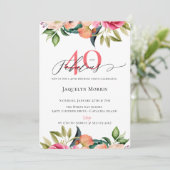 Invitation 40 et fabuleux anniversaire floral (Debout devant)