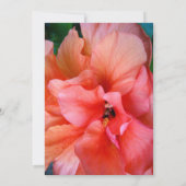 Invitation 40 et fabuleux Fleur Tropical Photo Anniversaire (Dos)