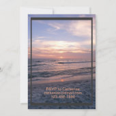 Invitation 40 et Fabulous Beach Sunset Anniversaire Invitatio (Dos)