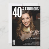 Invitation 40 et Fabulous Magazine Couverture 40e anniversair (Devant)