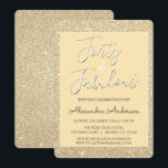 Invitation 40 et Fabulous Modern Gold Parties scintillant<br><div class="desc">Quarante et fabuleux 40e anniversaire Faux Sparkle et Parties scintillant Gold Birthday Invitations sont parfaites pour une fête d'anniversaire extraordinaire. Ces 40 et Fabulous Party Invitations sont parfaits pour une fête de quarantième anniversaire.</div>