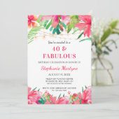 Invitation 40 & Fabuleux Anniversaire Tropical Lights Hawaiia (Debout devant)