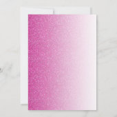 Invitation 40 Fabuleux Hot Pink Parties scintillant 40e anniv (Dos)