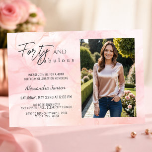 Invitation 40 & Fabulux Photo 40e Anniversaire