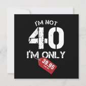 Invitation 40 Funny 40 Birthday (Devant)