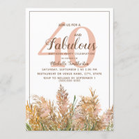 40 Merveilleux Herbe de la Pampa sur Anniversaire
