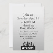 Invitation 40 photos personnalisées fête d'anniversaire (Dos)