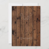 Invitation 40E 50e 60e TOUT ÂGE ANNIVERSAIRE FÊTE DE BOIS INV (Dos)