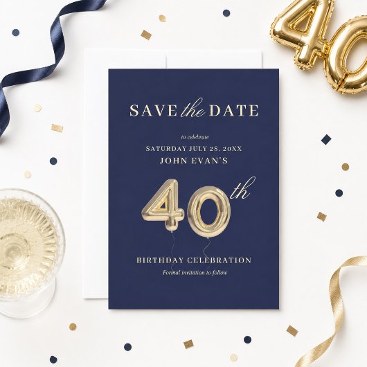 Invitation 40e Anniversaire