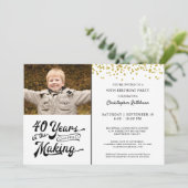 Invitation 40e anniversaire 40 ans dans la fabrication de l'o (Debout devant)