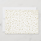 Invitation 40e anniversaire avec photo - Blanc Or (Dos)