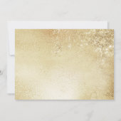 Invitation 40e anniversaire avec photo - Or (Dos)
