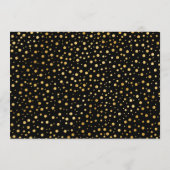 Invitation 40e anniversaire avec photo - Or noir (Dos)