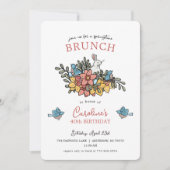 Invitation 40e anniversaire Brunch Printemps (Devant)