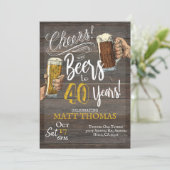 Invitation 40e anniversaire, Cheers and Beers (Debout devant)
