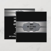 Invitation 40e anniversaire de Black Metal Man (Devant / Derrière)