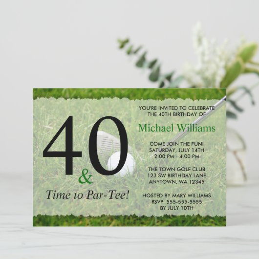 Invitation 40e anniversaire de golf (Debout devant)