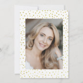 Invitation 40e Anniversaire de la fête Blanc or rose (Dos)