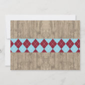 Invitation 40e anniversaire de la fête Golf Ball Photo Invita (Dos)