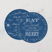 Invitation 40e Anniversaire de la fête nautique manger Boire (Devant / Derrière)