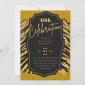 Invitation 40e anniversaire de la Parties scintillant Poster  (Devant)