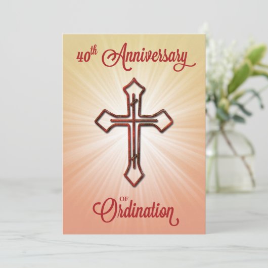 Invitation 40e anniversaire de l'ordination, Ruby  (Debout devant)