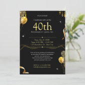 Invitation 40e anniversaire de mariage (Debout devant)