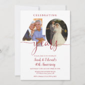 Invitation 40e anniversaire de mariage 2 Photo Ruby (Devant)