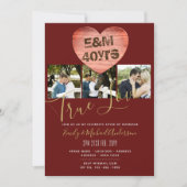 Invitation 40e Anniversaire de Mariage - AJOUTER DES PHOTOS x (Devant)