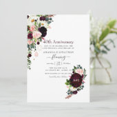 Invitation 40e anniversaire de mariage de rubis (Debout devant)