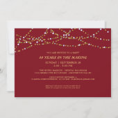 Invitation 40e anniversaire de mariage de Ruby, photos d'hier (Dos)