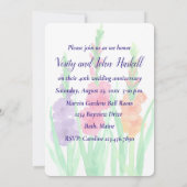 Invitation 40e anniversaire de mariage Gladiolus (Dos)