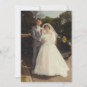 Invitation 40e anniversaire de mariage noces de rubis Photo d (Dos)