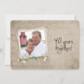 Invitation 40e anniversaire de Mariage Renouveau de la vision (Devant)