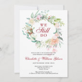 Invitation 40e anniversaire de mariage Rubis Renouvellement d (Devant)