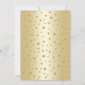 Invitation 40e anniversaire de mariage surprise - Or (Dos)