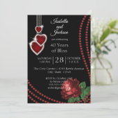 Invitation 40e anniversaire de Ruby Red Rose (Debout devant)