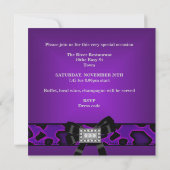 Invitation 40e anniversaire de violet sauvage de Bow Diamonds (Dos)