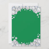Invitation 40e anniversaire Diamant vert et argent (Dos)