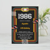Invitation 40e anniversaire Disco Cassette Rétro 1 (Debout devant)