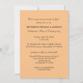 Invitation 40e anniversaire d'ordination, Croix, P (Dos)