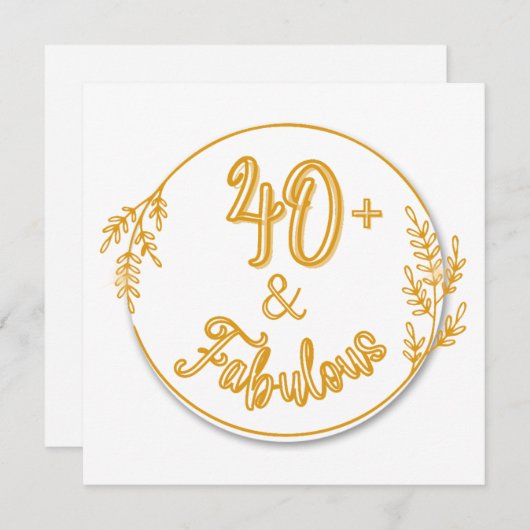 Invitation 40e anniversaire Dreaming! (Devant / Derrière)