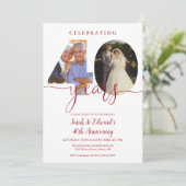 Invitation 40e anniversaire du Mariage 2 Photo Ruby (Debout devant)