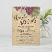 Invitation 40e anniversaire du vignoble | À 40 ans de vin (Debout devant)