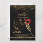 Invitation 40e anniversaire - Elle embrasse ses 30's Goodbye (Devant)