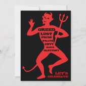 Invitation 40e anniversaire - Enfer d'une fête (Devant)