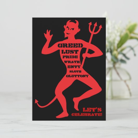 Invitation 40e anniversaire - Enfer d'une fête (Debout devant)