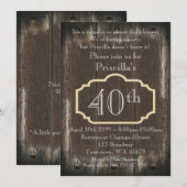 Invitation 40e anniversaire Femme de la fête,Femme de tout âg (Devant / Derrière)